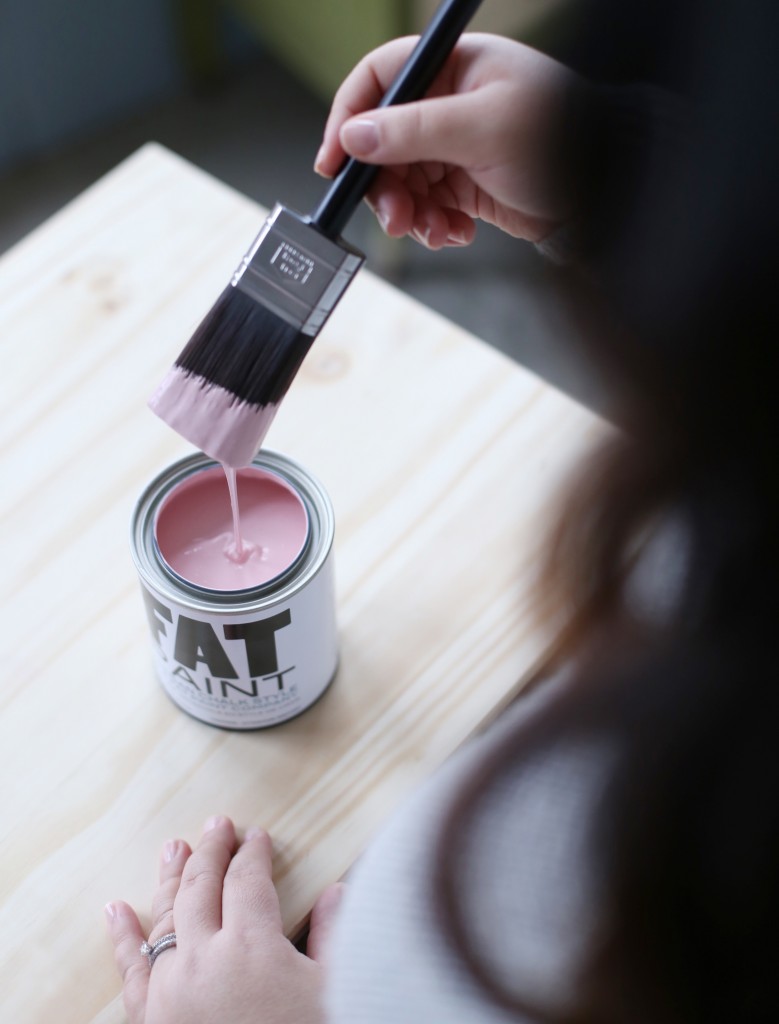 This IKEA Hack uses Juno - a new pink soon to be on the FAT Paint palette