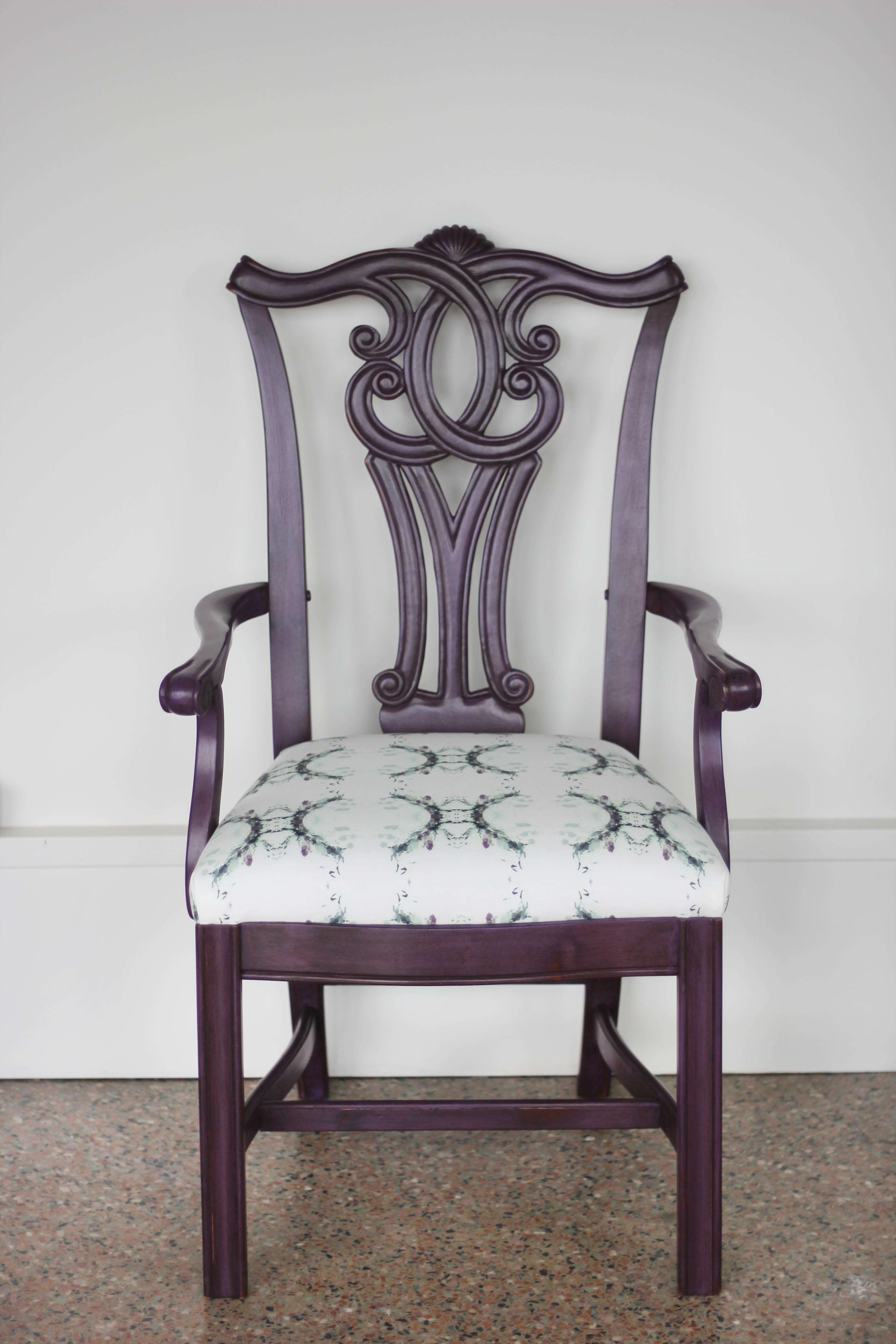 The full reveal of this darling Dharma chair