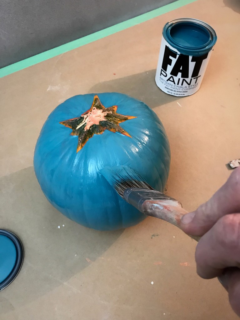 Pumpkin Paint Peacock 1